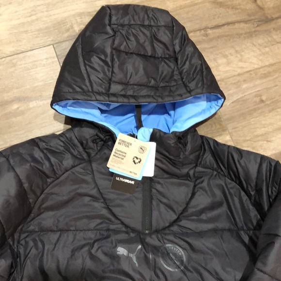 NWT! - PUMA x MANCHESTER CITY - 1/2 Zip Reversible Puffer Jacket - Picture 9 of 14